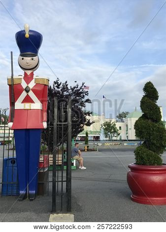 Rye, Ny - Jun 3: Playland Park In Rye, New York, As Seen On Jun 3, 2018. The Park Was Built In 1928.