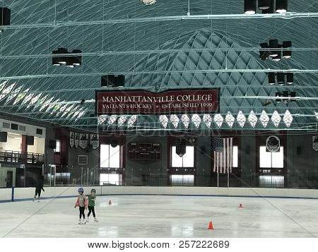 Rye, Ny - Jun 3: Ice Rink At Playland Park In Rye, New York, As Seen On Jun 3, 2018. The Park Was Bu