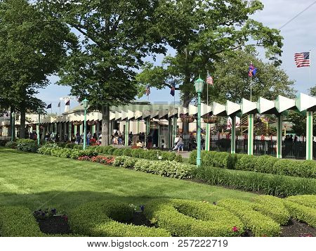 Rye, Ny - Jun 3: Playland Park In Rye, New York, As Seen On Jun 3, 2018. The Park Was Built In 1928.