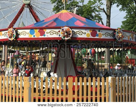 Rye, Ny - Jun 3: Playland Park In Rye, New York, As Seen On Jun 3, 2018. The Park Was Built In 1928.