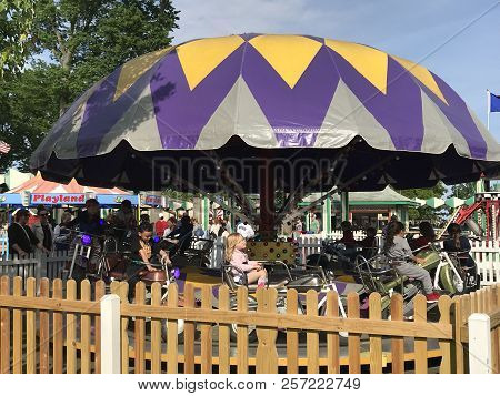 Rye, Ny - Jun 3: Playland Park In Rye, New York, As Seen On Jun 3, 2018. The Park Was Built In 1928.