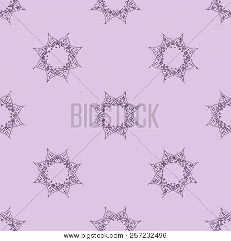 Vintage Geometric Seamless Pattern . Ethnic Pink Ornament.
