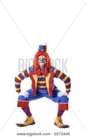 Accroupie Clown de cirque