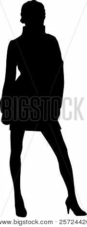 Silhouette mode flickor