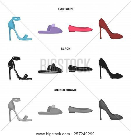 Blue High-heeled Sandals, Homemade Lilac Slippers With A Pampon, Pink Women's Ballet Flats, Brown Hi