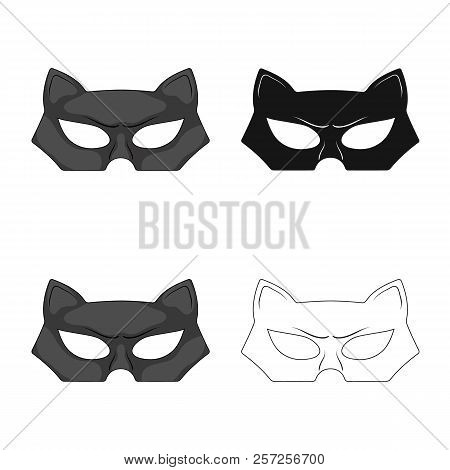 Vector Design Of Hero And Mask Icon. Collection Of Hero And Superhero Vector Icon For Stock.