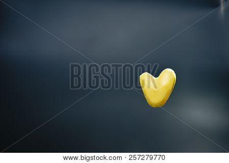 Potato Heart Flying Yellow Vegetable Cute Cutting Eating Food Grey Silver