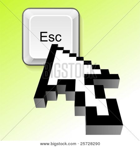 3D Vektor Pfeil-cursor