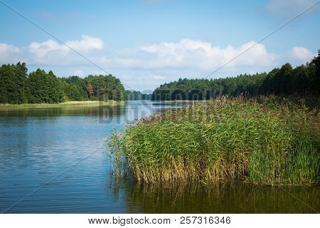 Wydmińskie Lake In Masuria Lakeland Region Of Poland, Wydminy.
