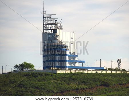 Vladivostok,primorsky Kray / Russia - September 7 2018:vessel Traffic Service (vts) Of Port Vladivos