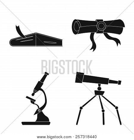 Vector Illustration Of Education And Learning Symbol. Set Of Education And School Stock Vector Illus