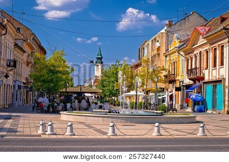 Town Of Sombor Square And Architecture View, Vojvodina Region Of Serbia