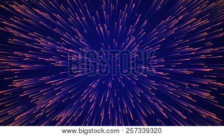 Abstract Circular Speed Background. Starburst Dynamic Lines Pattern. Abstract Data Flow Background.