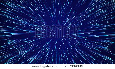 Abstract Circular Speed Background. Starburst Dynamic Lines Pattern. Abstract Data Flow Background.