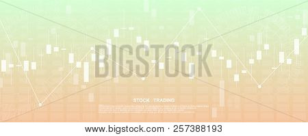 Finance Statistics And Data Analytics. Stock Exchange Market, Investment, Finance And Trading. Tradi