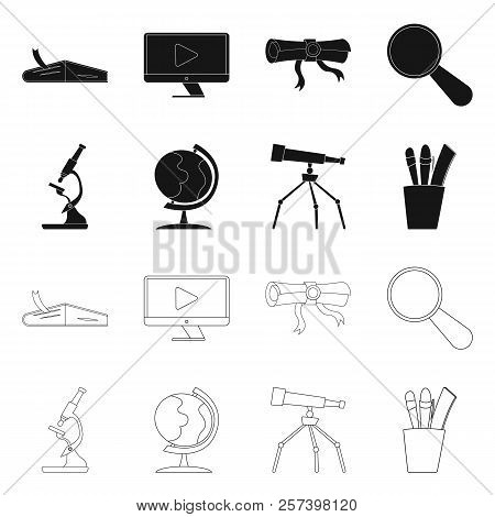 Vector Illustration Of Education And Learning Logo. Set Of Education And School Stock Vector Illustr