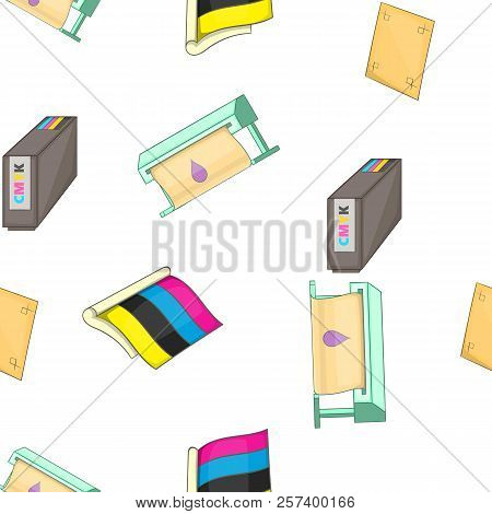 Printing In Polygraphy Pattern. Cartoon Illustration Of Printing In Polygraphy Pattern For Web