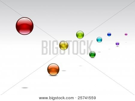 Salto palle lucidi colorati