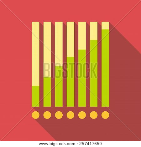 Chart Graph Icon. Flat Illustration Of Chart Graph Icon For Web Design