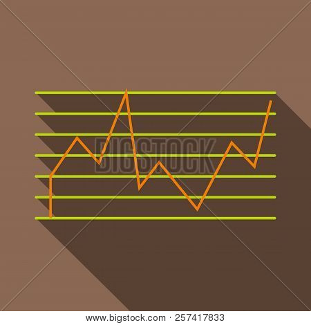 Financial Statistics Icon. Flat Illustration Of Financial Statistics Icon For Web Design