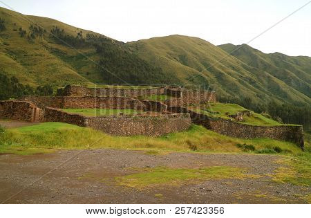 Puka Pukara (red Fortress), The Ruins Of Military Architecture Of Inca Empire In Cusco, Peru