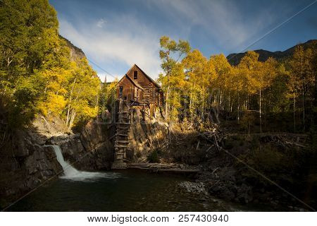 Fall Colors At The Historic Crystal Mill In Colorado