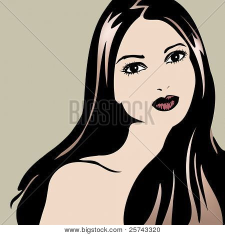 hermosa modelo posando