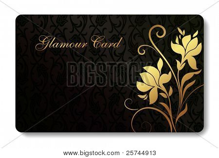 tarjeta de crédito / tarjetas diseño de fondo de tamaño estándar con una mano dibujado flor y un lugar 