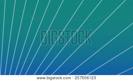 Abstract Green And Blue Gradient Background With Stripes In Different Angle. Vector Illustration. Ec