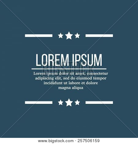 Quote Vector Abstract Geometric Background And Place For Message Sign With Lines And Stars