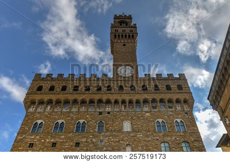 Arnolfo Tower In Palazzo Vecchio In Florence, Italy