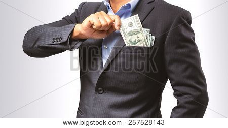 Businessmen Are Filing For Investment Cash.the Stock Market