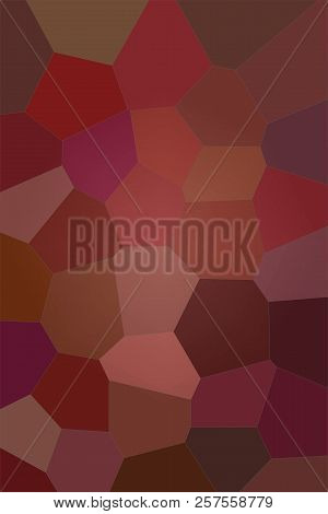 Abstract Illustration Of Vertical Acajou Bright Giant Hexagon Background, Digitally Generated