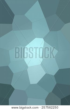 Abstract Illustration Of Vertical Wintergreen Colorful Giant Hexagon Background, Digitally Generated