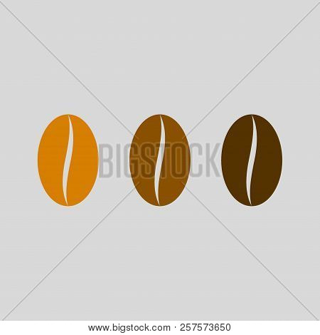 Сoffee Bean Vector Icon. Coffee Roasting. Vector Design Abstract Symbol