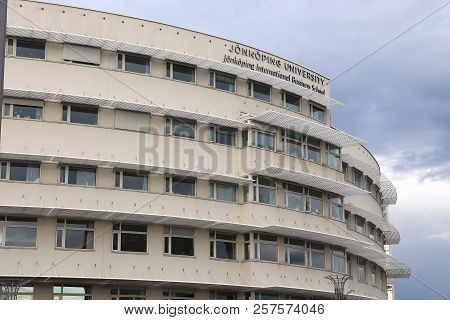 Jonkoping, Sweden - August 25, 2018: Jonkoping University (jonkoping International Business School) 