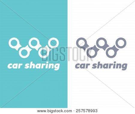 Car Sharing Logo. Transport Renting Service Creative Concept.