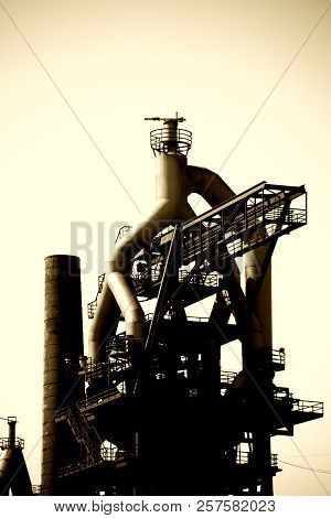 The Foundry Plants And Blast Furnaces Of The Former Ironworks In Neunkirchen.
