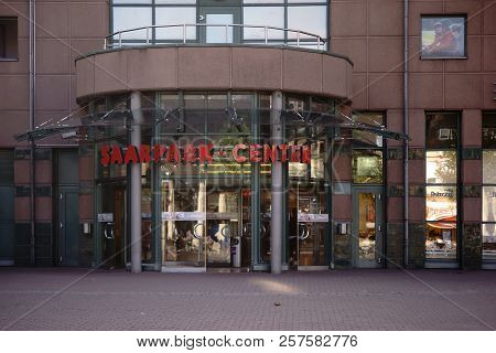 Neunkirchen, Germany - September 01: The Modern Facade And Entrance Of The Saarpark-center A Shoppin