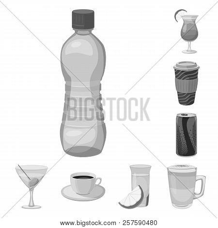 Vector Design Of Drink And Bar Icon. Collection Of Drink And Party Vector Icon For Stock.