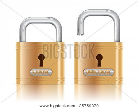 vectorillustratie van lock