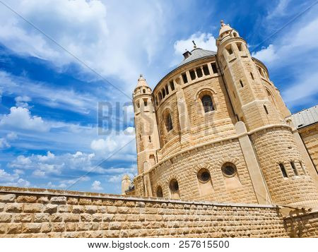 Abbey Of Dormition (church Of The Cenacle) On Mount Zion, Israel.