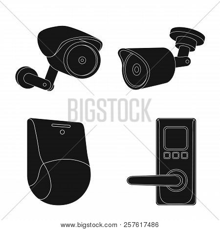 Vector Design Of Cctv And Camera Logo. Collection Of Cctv And System Vector Icon For Stock.