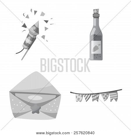 Vector Illustration Of Party And Birthday Symbol. Set Of Party And Celebration Stock Vector Illustra
