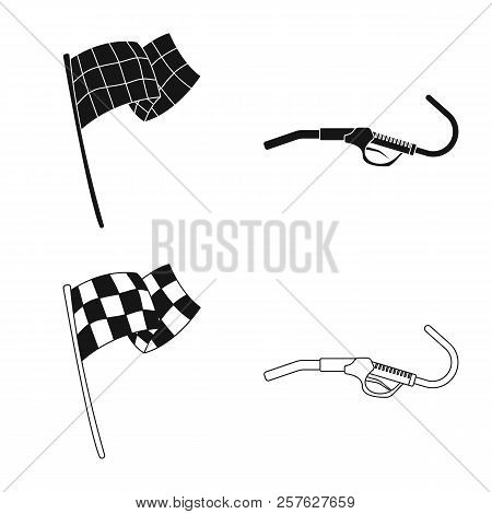 Vector Design Of Car And Rally Logo. Collection Of Car And Race Vector Icon For Stock.
