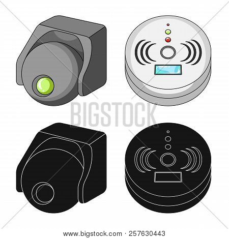 Vector Illustration Of Cctv And Camera Icon. Set Of Cctv And System Vector Icon For Stock.