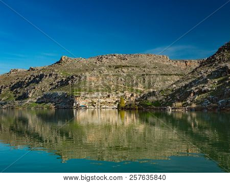 Sunken village Halfeti in Gaziantep Turkey