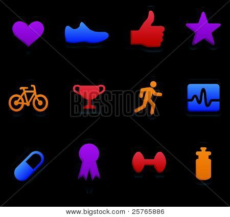Fitness ikony