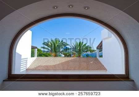 Albufeira, Portugal - August 25, 2010: Algarve Region, The Garden Of  The Pine Clifts Resort Seen Th