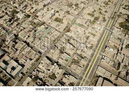 Aerial View Of Nasca City - Peru
